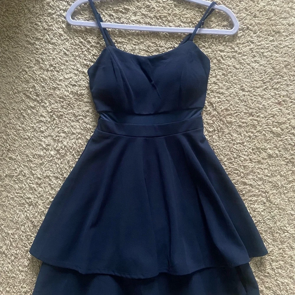 Emerald Sundae Navy Mini Dress - Picture 1 of 6